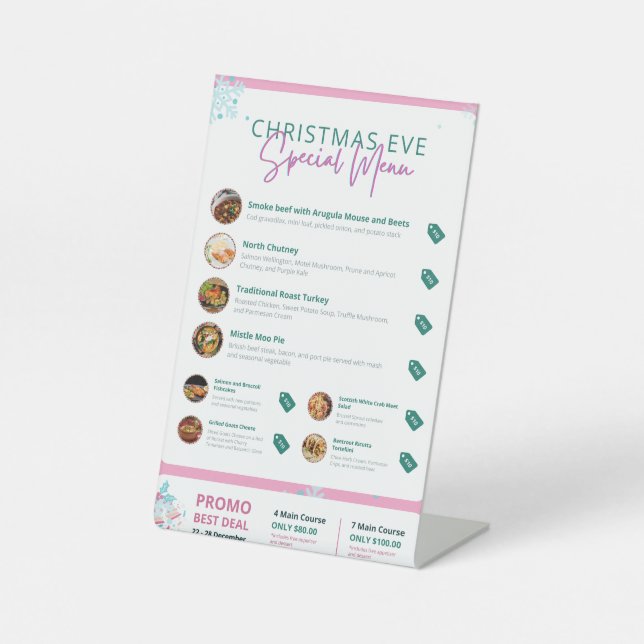 Signe De Table Pedestal Sign (Recto)