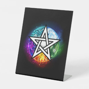 Signe De Table pentagramme du Wiccan