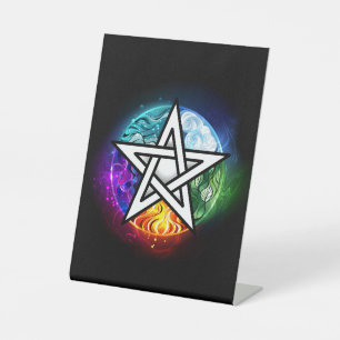 Signe De Table pentagramme du Wiccan