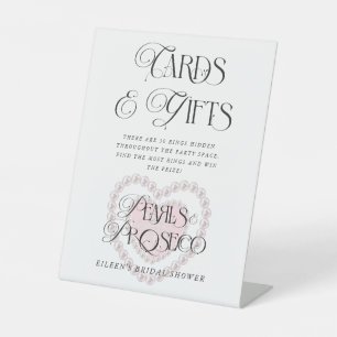 Signe De Table Perles Prosecco Fêtes des mariées Cartes et cadeau