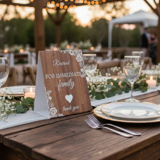 Signe De Table Personalized Wedding Tabletop Signs – Custom Décor