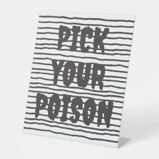 Signe De Table Personnalisable Choisissez votre poison