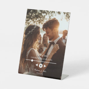 Signe De Table Personnalisé, Photo, Première Chanson, Signal Mari