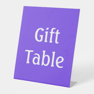 Signe De Table Personnalisé violet