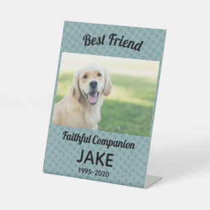 Signe De Table Pet Sympathy Photo Keepsaké souvenir