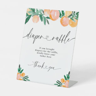 Signe De Table Petit Baby shower Citrus Little Cutie