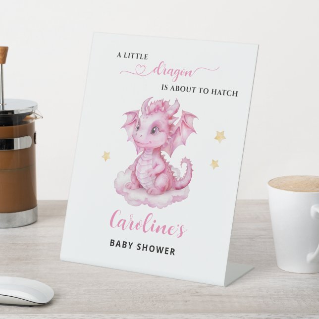Signe De Table Petit Baby shower Dragon (In SItu)