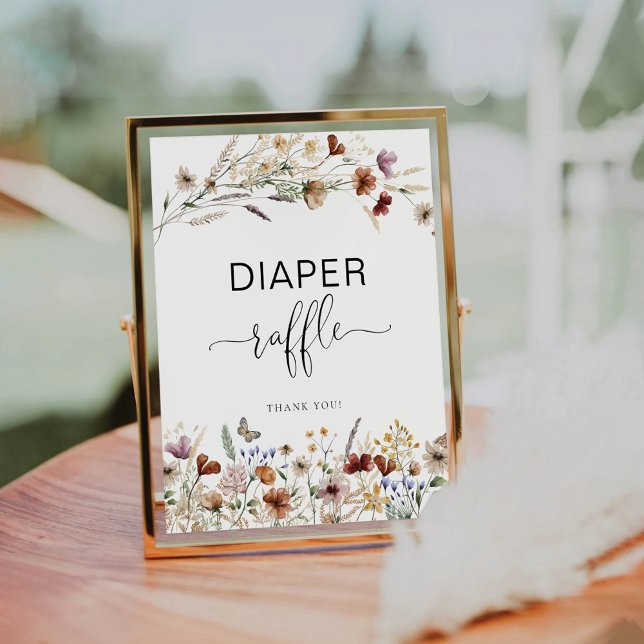 Signe De Table Petit Fleur sauvage de caleçon (Créateur téléchargé)