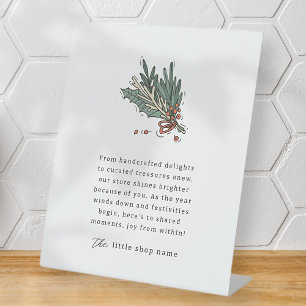 Signe De Table Petite entreprise Moderne minimaliste Merci de vac