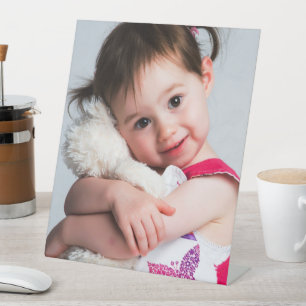 Signe De Table Photo de l'enfant, copain, conjoint, maman ou anim