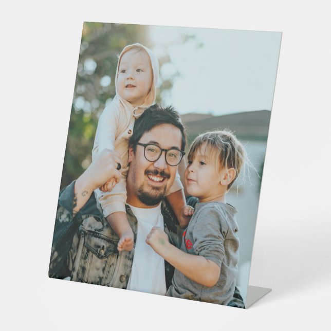 Signe De Table Photo personnalisée (Recto)