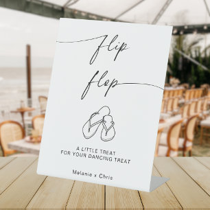 Signe De Table Pieds de danse minimaliste Mariage moderne