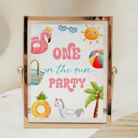 Piscine, Plage tropicale Symbole d'anniversaire