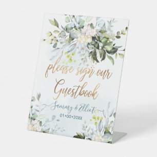 Signe De Table PixDezines Rustic Blue Gum Eucalyptus Se connecter