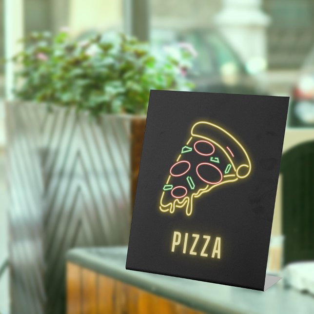 Signe De Table Pizza Neon (Créateur téléchargé)