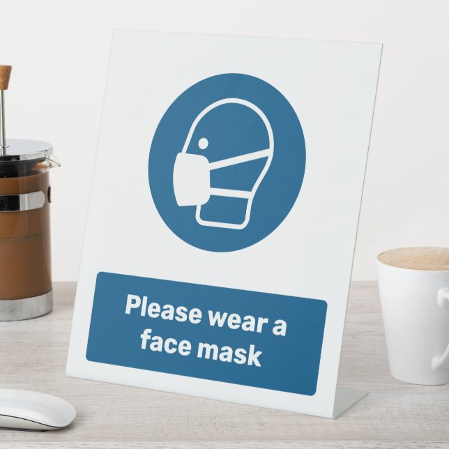 Signe De Table Porter un masque (In SItu)
