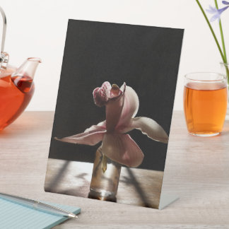 Signe De Table Póster De Madera Orquidea