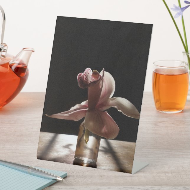 Signe De Table Póster De Madera Orquidea (In SItu)