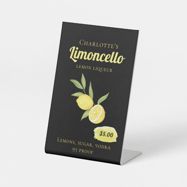 Signe De Table Prix Liqueur Limoncello Lemon Maison (Recto)