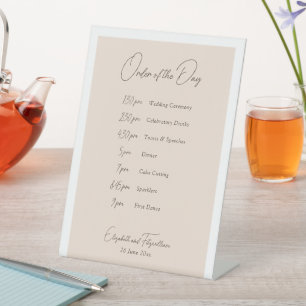 Signe De Table Programme Boho Minimalist Vases Ordre des événemen