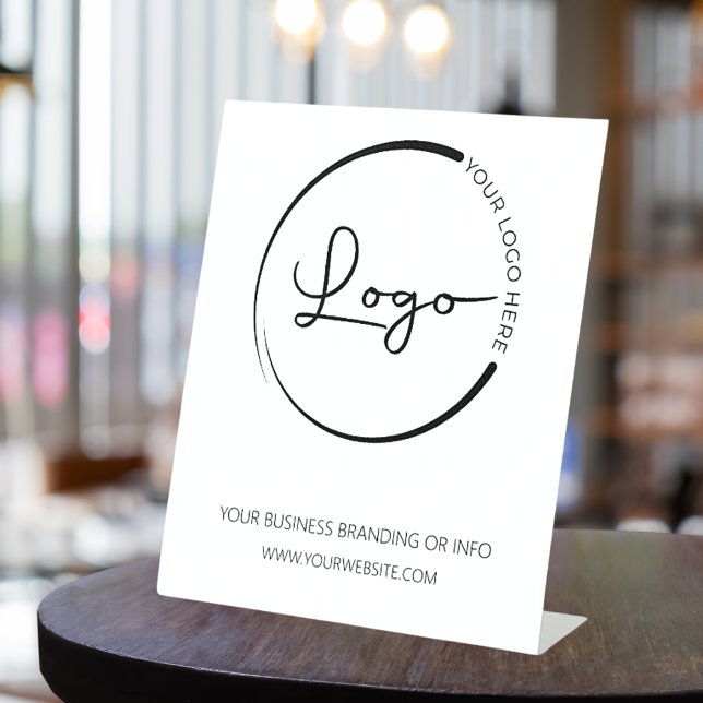 Signe De Table Promotion du logo commercial personnalisé (Créateur téléchargé)