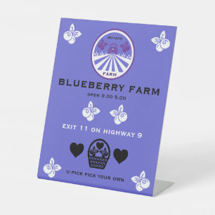 Signe De Table Promotion U-Pick Blueberry Farm
