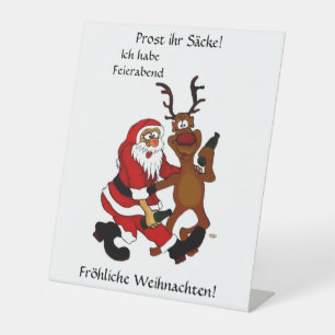 Signe De Table Prost it bags - Joyeux Noël! Texte allemand