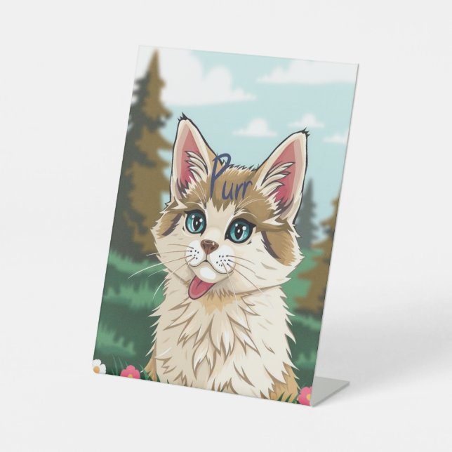 Signe De Table Purr et Paix (Recto)