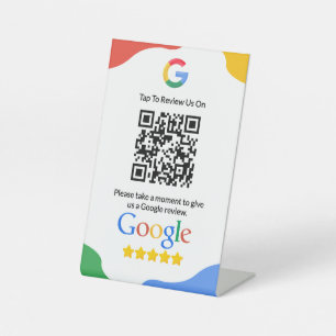 Signe De Table QR Code Link Google Review