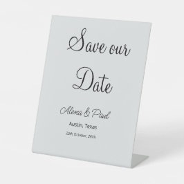 Signe De Table QR Enregistrer notre date ajouter photoname date n