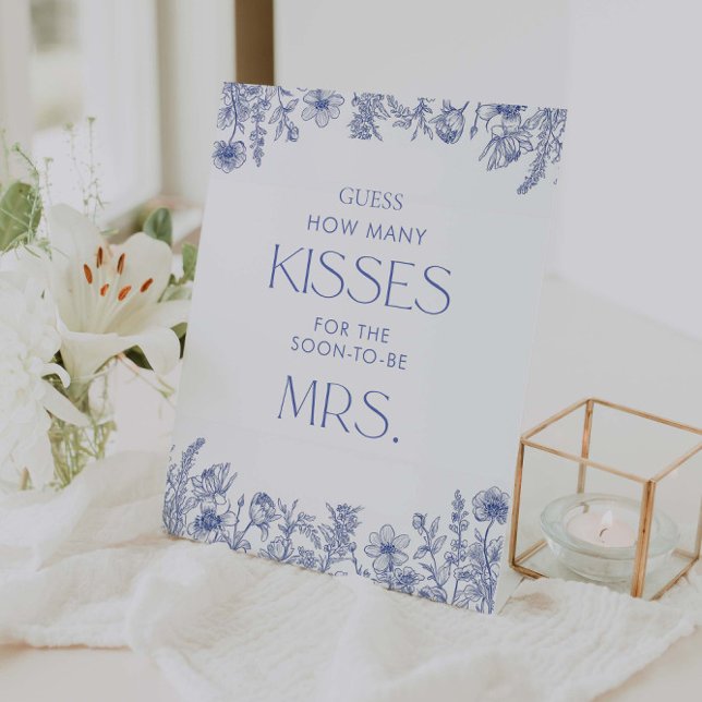 Signe De Table Quelque chose de bleu avant de deviner combien de  (Créateur téléchargé)