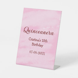 Signe De Table Quinceanera anos 15e anniversaire ajouter nom text