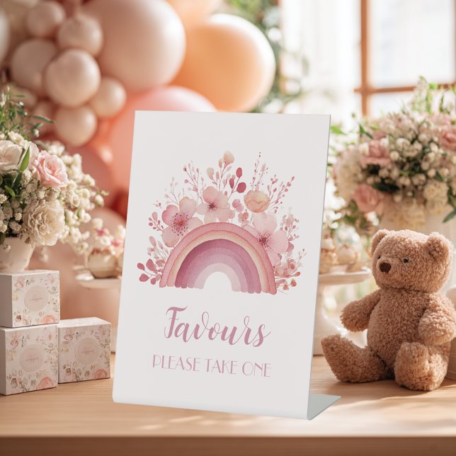 Signe De Table Rainbow Onederful 1st Birthday Favours  (Créateur téléchargé)