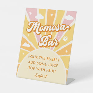 Signe De Table Ray of Sunshine Baby shower Momosa Bar