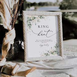 Signe De Table Recherche de bague de verdure élégante