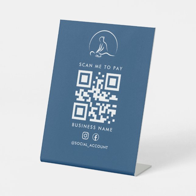 Signe De Table Rechercher le code QR du Link Hub  (Recto)