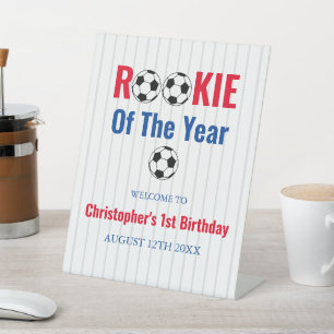 Signe De Table Recrue de l'année Football 1er Anniversaire