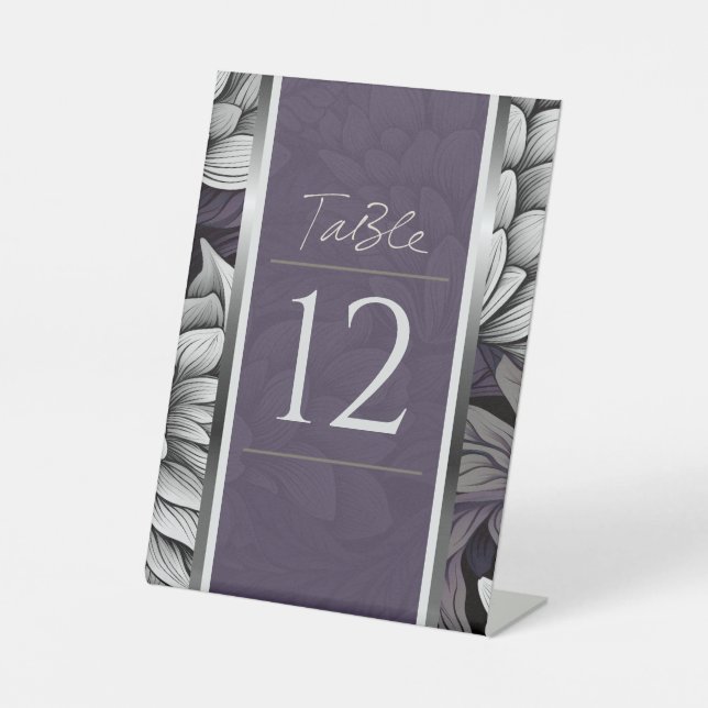Signe De Table Regal Lilac, Brillant Fleur Blanche (Recto)