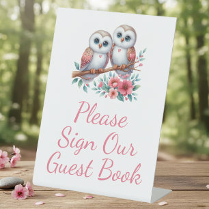 Signe De Table Registre des invités de mariage bohème rustique en