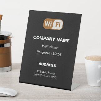 Signe De Table Réseau WiFi client invité