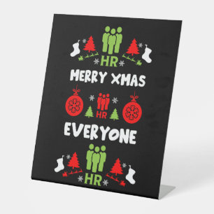 Signe De Table Ressources humaines Dons de Noël laid Père Noël