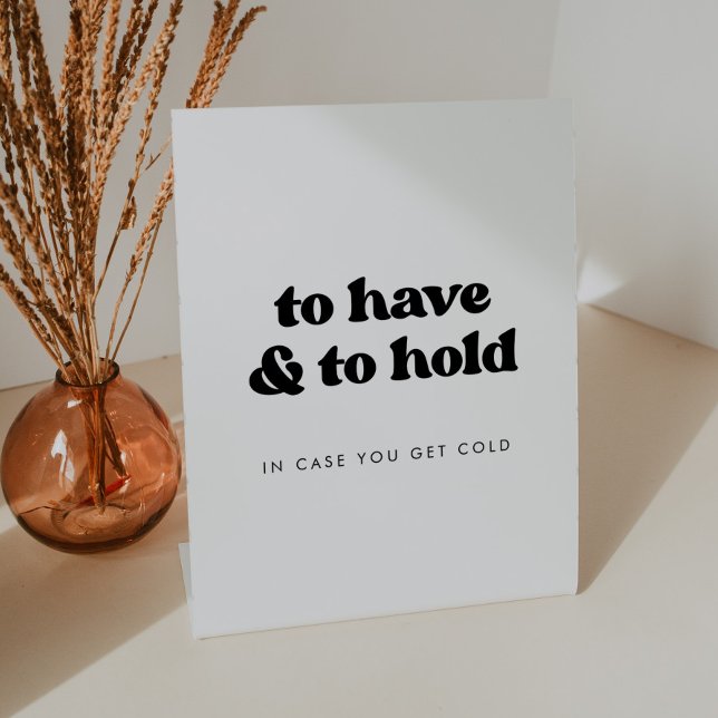 Signe De Table Retro élégant pour avoir et tenir une couverture M (Créateur téléchargé)