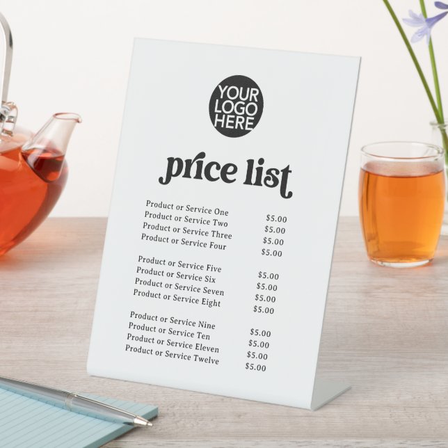 Signe De Table Retro et Boho | Tarifs des services et votre logo (In SItu)