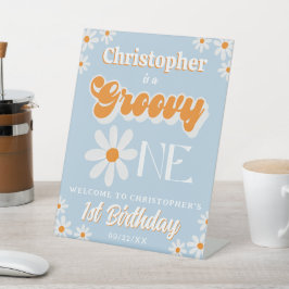 Signe De Table Retro Super One Boys 1er Anniversaire Bienvenue