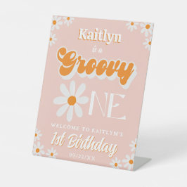 Signe De Table Retro Super One Girls 1er anniversaire Bienvenue