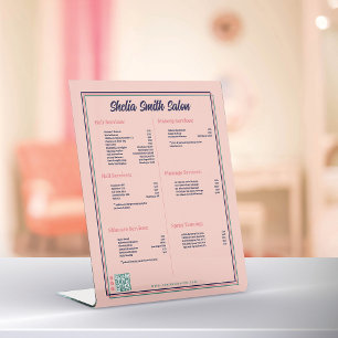 Signe De Table Retro Typographie Cool Liste des prix professionne