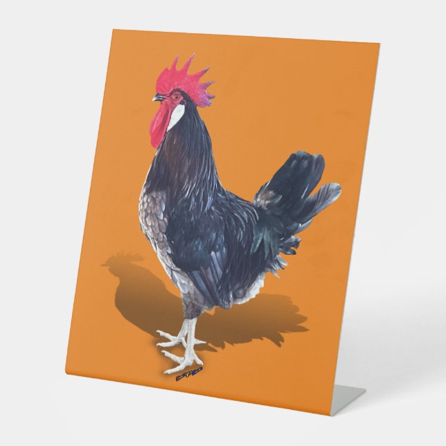 Signe De Table Rooster de Minorque (Recto)