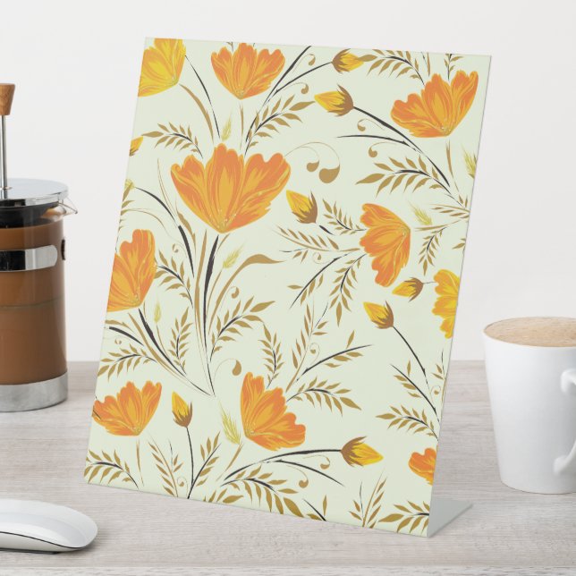 Signe De Table Rose jaune (In SItu)