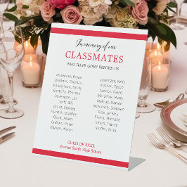 Signe De Table Rouge En Mémoire De Nos Camarades Réunion Honte