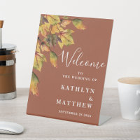 Rustique Brown Autumn Foliage Mariage de automne B